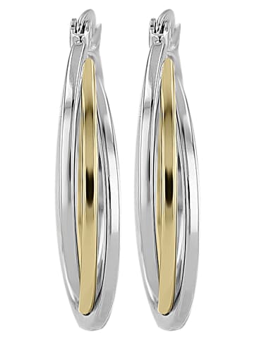 Adeliás Damen Ohrringe – Creole aus Edelstahl in silber