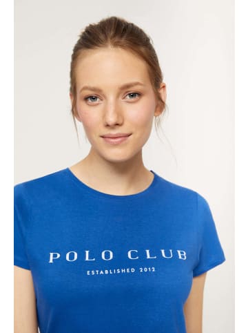 Polo Club T-Shirt in Royal Blau