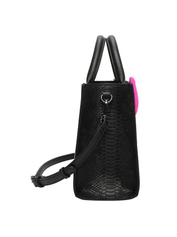 Buffalo Big Boxy Handtasche 26 cm in scaled snake black