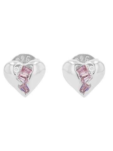 Damen Ohrringe – Ohrstecker aus 925 Silber mit Zirkonia in silber