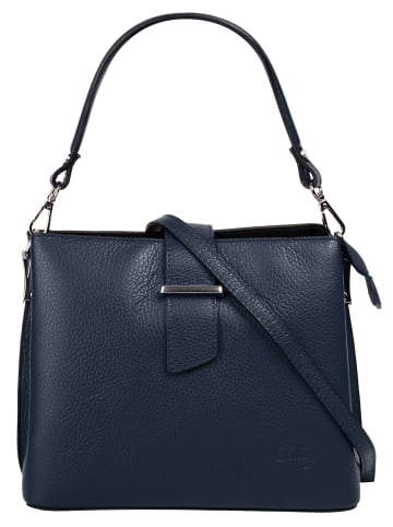 Cluty Handtasche echt Leder in blau