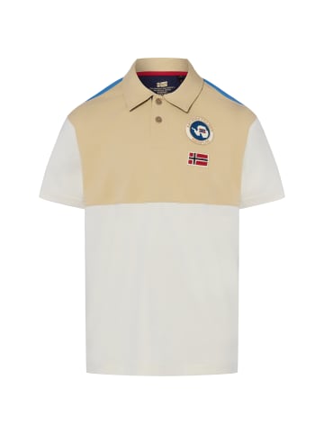 Napapijri Poloshirt E-Reflect in beige blau - 0001