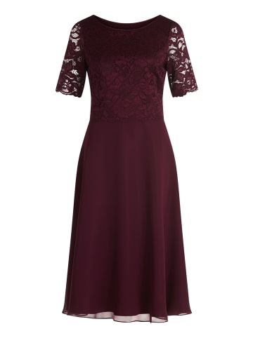 Vera Mont Cocktailkleid mit Spitze in Strong Aubergine
