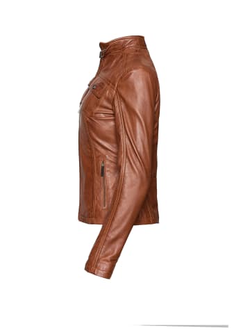 Bugatti Lederjacke in cognac