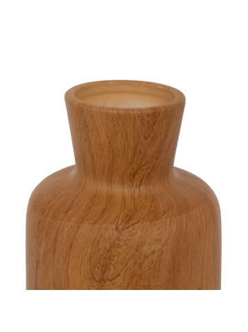 Atmosphera Créateur d'intérieur Keramikvase SAO, Holzoptik in Braun, 30 cm