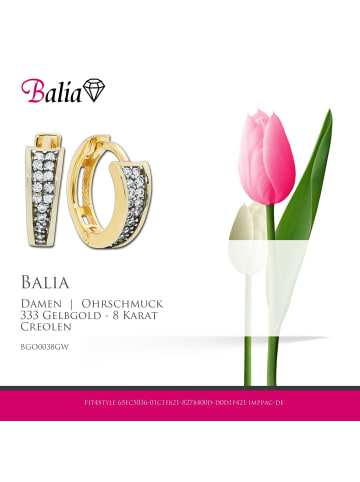 BALIA Gold 333 Damen Creolen Elegance Ohrringschmuck ca. 1,4cm