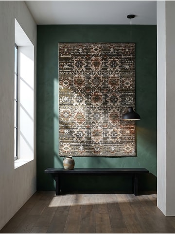 KADIMA DESIGN Teppich Kurzflor Strapazierfähig PERRAN Berber Wohnzimmer Wohnlich in Grün