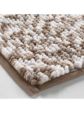 Douceur d’Intérieur Badezimmermatte aus Mikrofaser FRIZA in Braun, 45 x 75 cm