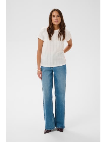 Kaffe T-Shirt kurzarm KAdina Regular fit in Chalk