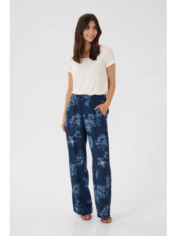 CULTURE Casual Hose CUalexa Straight fit in Blue Flower
