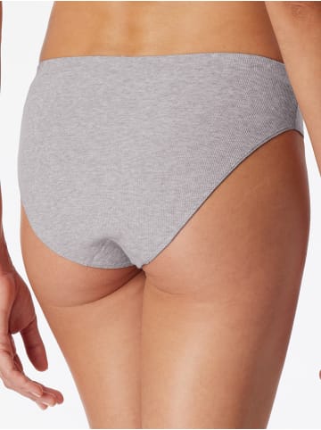 Schiesser Rioslip Pure Rib in grau-mel.