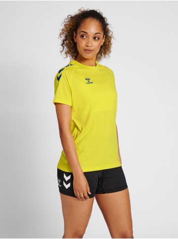Hummel T-Shirt Hmlcore Damen in BLAZING YELLOW/TRUE BLUE