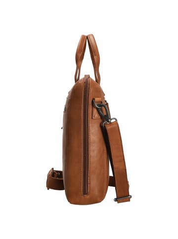 The Chesterfield Brand Levanto - Laptoptasche 14" 40 cm (black) in cognac