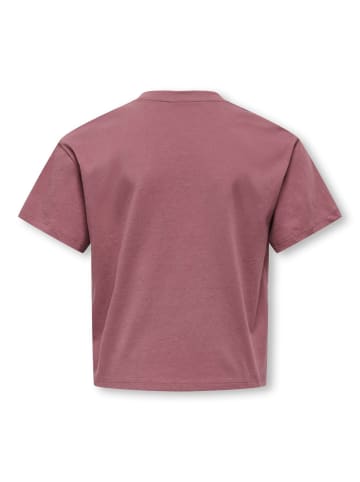 KIDS ONLY T-Shirt Kurzarm mit Rückenprint KOGVILLA Print in rose brown