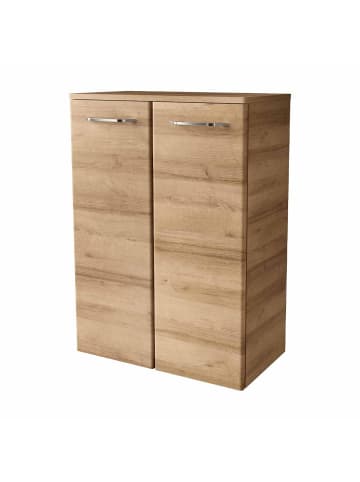 Fackelmann Doppel-Midischrank MILANO in hellbraun-60,2(B)x82,6(H)x32(T)cm