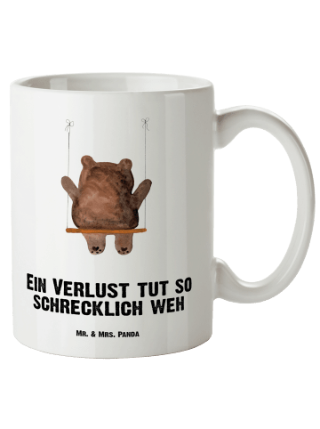 Mr. & Mrs. Panda Kaffeepott Bär Schaukel mit Spruch in Weiß