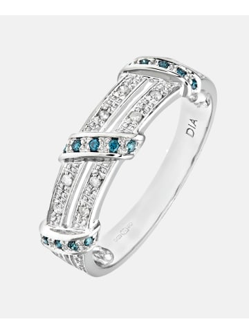 Diamant L'éternel Eternity-Ring aus 375 Weißgold mit Diamant gedreht