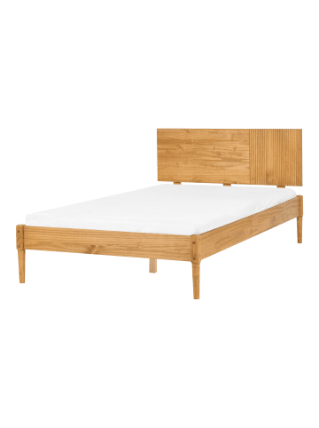 Beliani Doppelbett FLAVIGNAC in Braun - (W) 128 x (H) 90 x (L) 211 cm