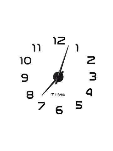 relaxdays Wanduhr DIY in Schwarz