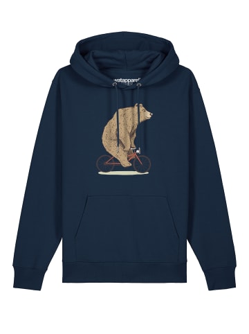 wat? Apparel Sweatshirt Fahrradbär in Dunkelblau