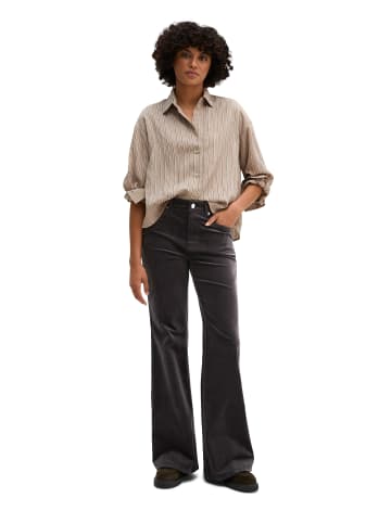 Marc O'Polo Bootcut-Samthose in Broken Graphite