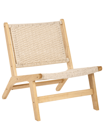 Beliani Esszimmerstuhl VILLAZ in Braun/Beige - (W) 64 x (H) 75 x (L) 71 cm