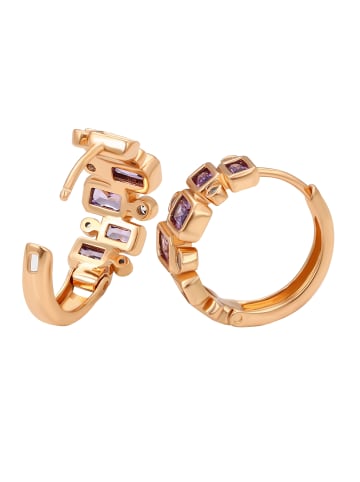 faina Women Earrings in Rose Gold Violet