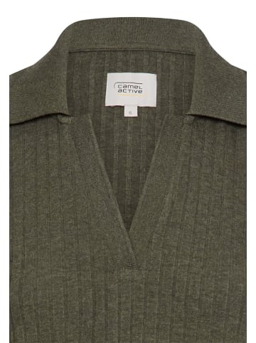 Camel Active Kleid aus Baumwollgemisch in Dunkelgrün
