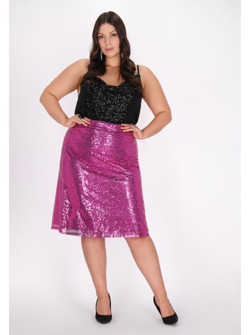 faina Plus Size Skirt in Violet