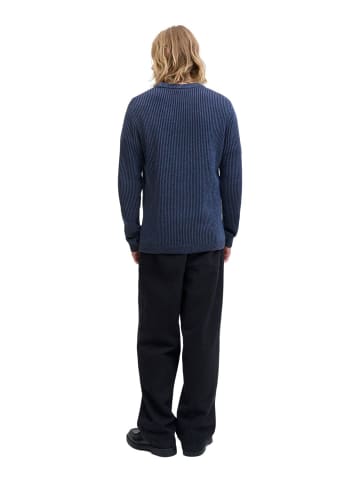 Jack & Jones Pullover JJEDOVER KNIT CREW NECK in Blau