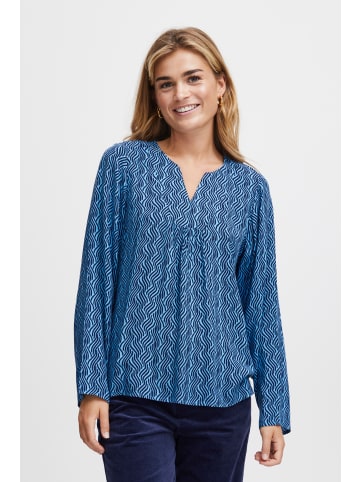 Fransa FRKiki regular fit in Ethereal Blue AOP MA23 01B
