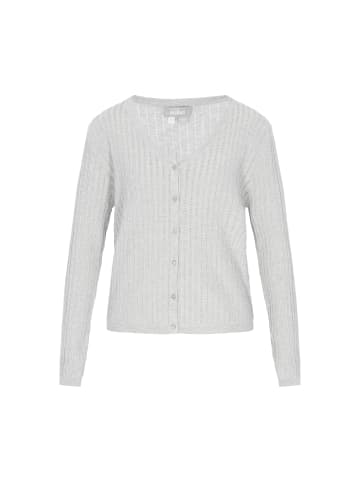 Usha Women Cardigan in light grey melange