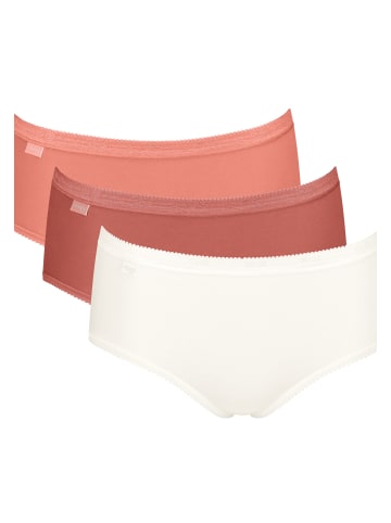 Sloggi Slips 'Basic+ Midi' 3er Pack in rot