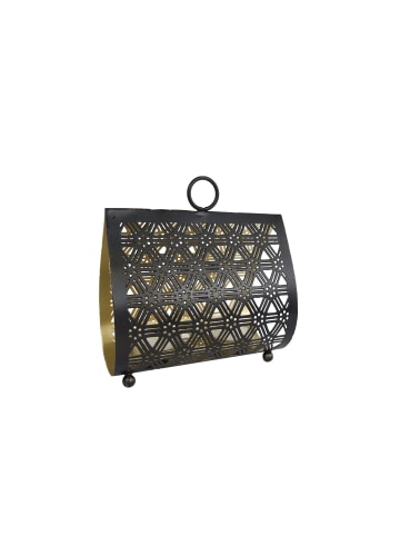 Rivanto Teelichthalter in Gold | schwarz