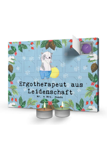Mr. & Mrs. Panda Duftkerzen Adventskalender Ergotherapeut Leiden... in Blau Pastell