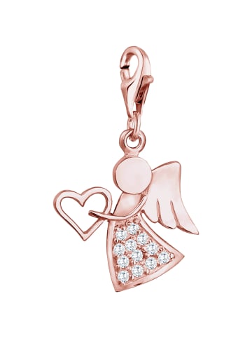 Nenalina Charm 925 Sterling Silber Engel in Rosegold