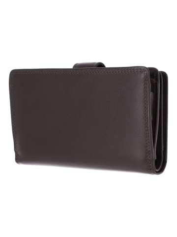 Golden Head Polo Geldbörse RFID Schutz Leder 15.5 cm in dunkelbraun