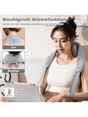 COSTWAY Massagegerät Ultraleicht kabellos in Grau