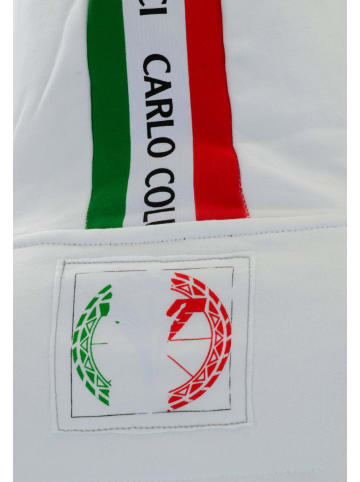 Carlo Colucci Hoodie ohne Reißverschluss Carollo in Weiß