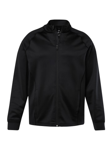 JP1880 Sweatjacke in schwarz