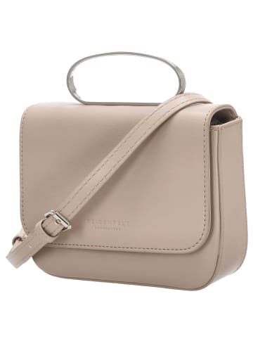 Seidenfelt SFM227 Crossbag - Umhängetasche 16 cm (black/silver) in powder taupe/silver