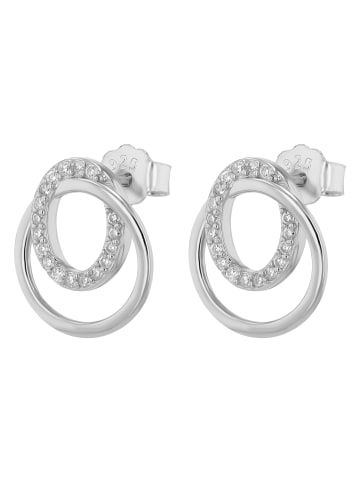 Adeliás Damen Ohrringe – Ohrstecker aus 925 Silber in silber