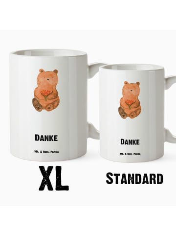 Mr. & Mrs. Panda Kaffeepott Bär Dankbar mit Spruch in Weiß