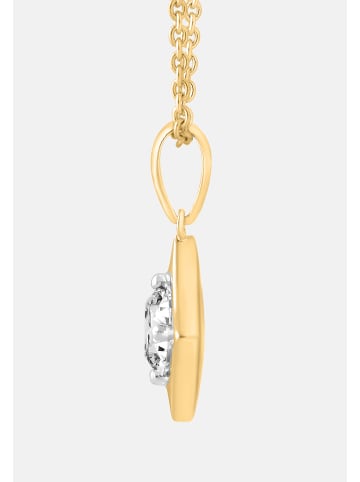 Ethische Diamanten Halskette aus 375 Gelbgold mit Lab Grown Diamant