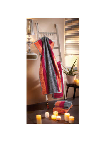 Erwin Müller Frottier, Jacquard Duschtuch Paisley in orange