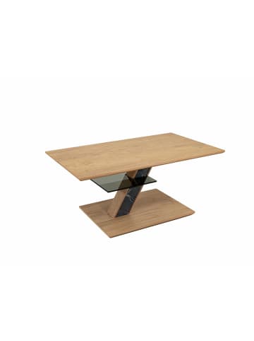 58 aufm Kessel COUCHTISCH höhenverstellbar Cody 100x47x60 Massivholzfurnier Wildeiche