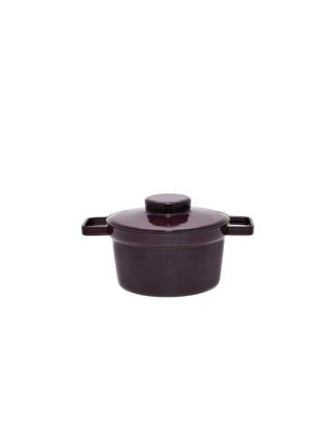 Riess Topf Aromapot mit Deckelcm Dark Emaille in Schwarz