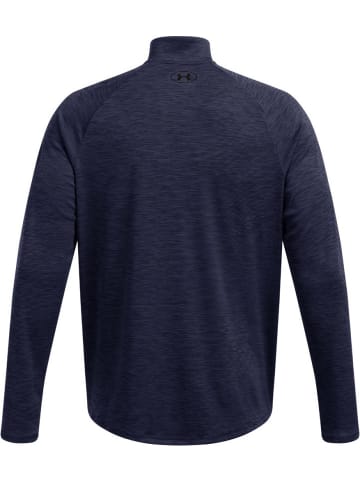 Under Armour Longsleeve "Ua Tech Textured 1/2 Zip" in Blau