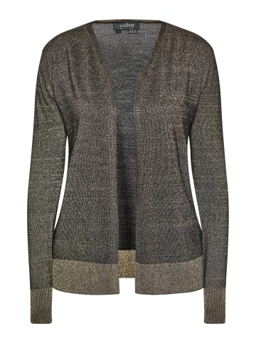usha BLACK LABEL Damen Cardigan in SCHWARZ