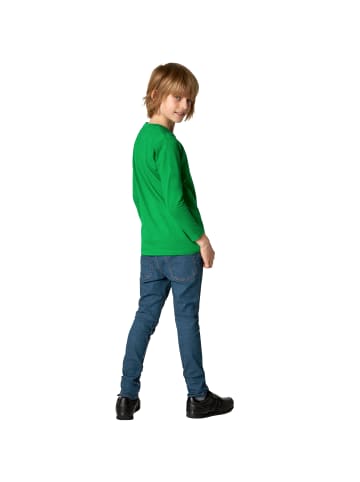 tectake Einfarbiges Langarm-Shirt für Kinder, grün
